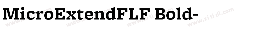 MicroExtendFLF Bold字体转换